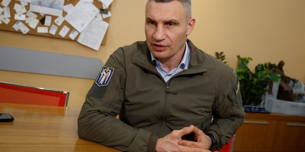 Le maire de kyiv, vitali klitschko, durant une interview avec reuters[reuters.com]