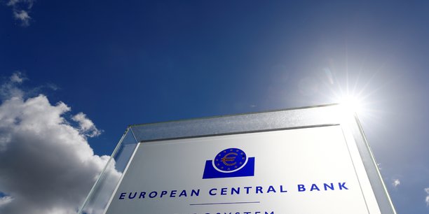 Le logo de la banque centrale europeenne (bce) a l'exterieur de son siege a francfort[reuters.com]