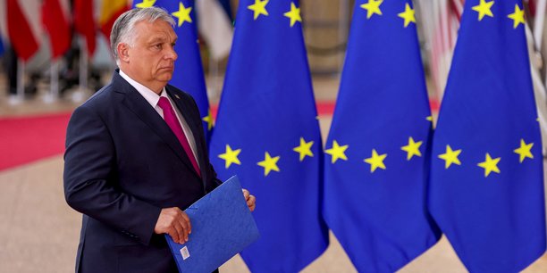 Le premier ministre hongrois viktor orban arrivant au sommet des chefs d'etat et de gouvernement de l'union europeenne[reuters.com]