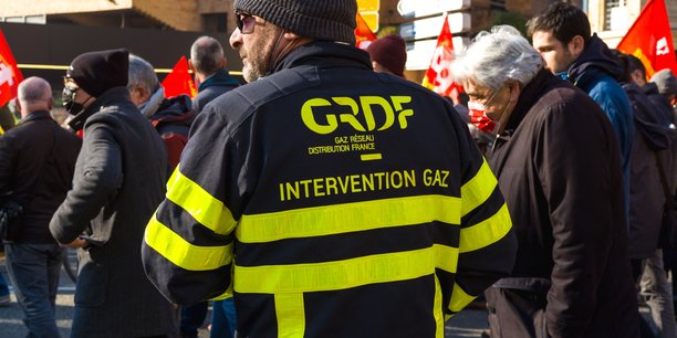 Les grèves des agents de GRDF ont privé de gaz 5.000 personnes pendant quelques jours en novembre. (image d'illustration d'une manifestation d'agents de GRDF)