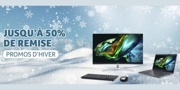 Soldes d'hiver : Jusqu’à 50% de remise sur les PC portables Acer