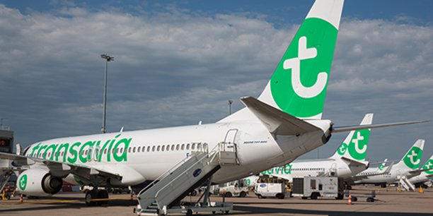 La compagnie low-cost Transavia a installé une base régionale sur l'aéroport de Montpellier depuis le printemps 2020.