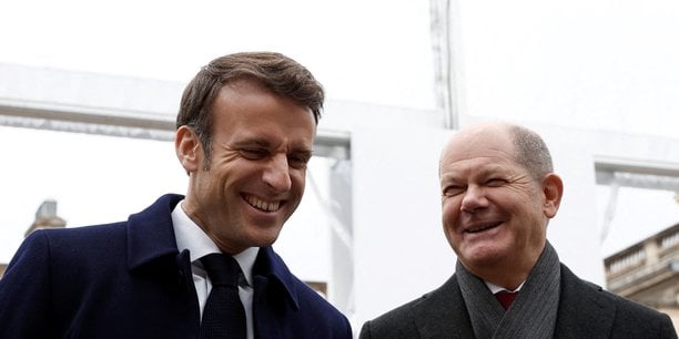 Le président Emmanuel Macron et le chancelier Olaf Scholz réunis à Paris pour le 60ième anniversaire du Traité franco-allemand de l’Élysée.