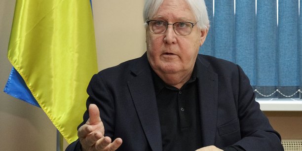 Le chef de l'aide humanitaire des nations unies, martin griffiths, s'exprime lors d'une interview avec reuters a kyiv[reuters.com]