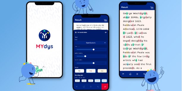 MYdys est disponible sur l’App Store Apple et le sera en février sur le Google Play Store.