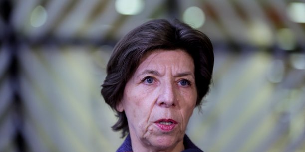 La ministre francaise des affaires etrangeres catherine colonna, lors d'une reunion a bruxelles, en belgique[reuters.com]