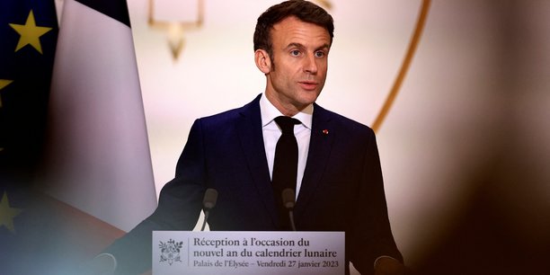 Le president emmanuel macron prononce un discours a l'occasion du nouvel an lunaire a paris[reuters.com]