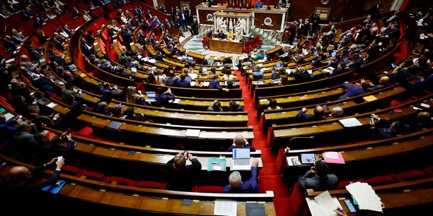 Une vue generale de l'hemicycle, a l'assemblee nationale a paris[reuters.com]