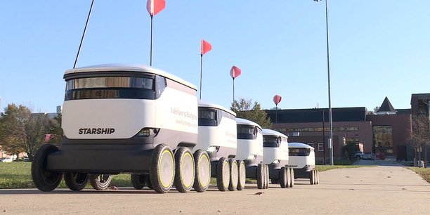 Les robots autonomes ont l’avantage de pouvoir accéder à des zones interdites aux camionnettes.