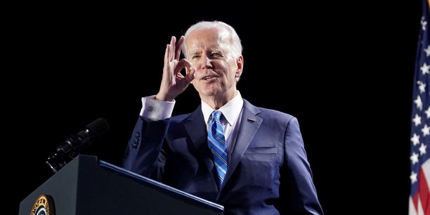 Joe Biden à un meeting démocrate jeudi à Baltimore.