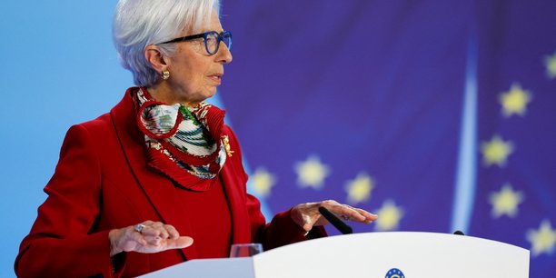 La presidente de la banque centrale europeenne christine lagarde a francfort[reuters.com]