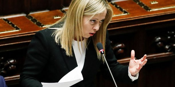 La premiere ministre italienne giorgia meloni au parlement a rome[reuters.com]