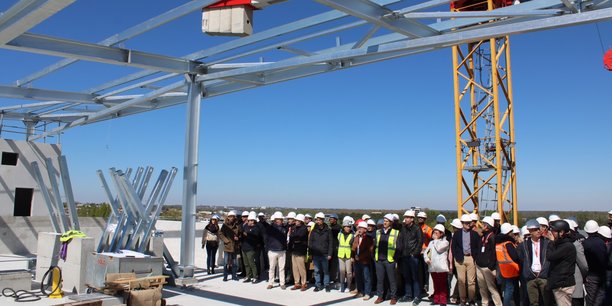 Alpes contrôle a organisé une visite de chantier de rénovation de son siège régional à Bordeaux Lac le 4 avril.