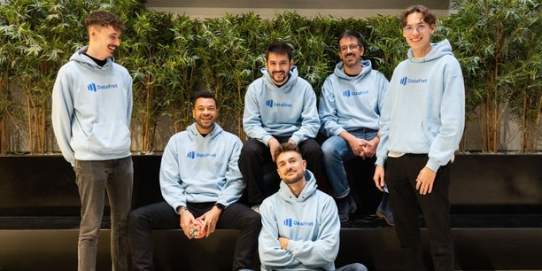 Toujours installée au Village by CA de Bordeaux, Datafret est désormais constituée de huit collaborateurs : trois associés et cinq salariés.