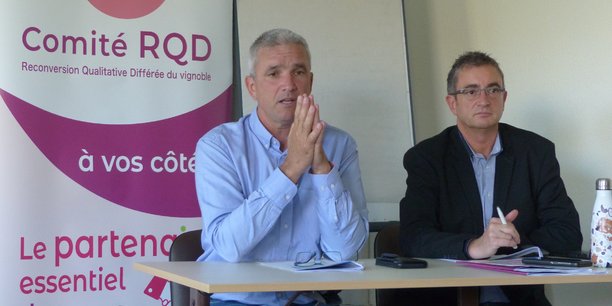 Guilhem Vigroux (à gauche), président du Comité RQD et Dominique Blanc (à droite), directeur.