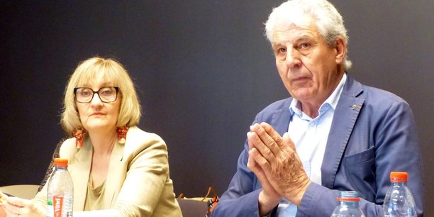 Florence Barthès et Jacques Gravegeal, directrice et président du syndicat de l'IGP pays d'Oc.