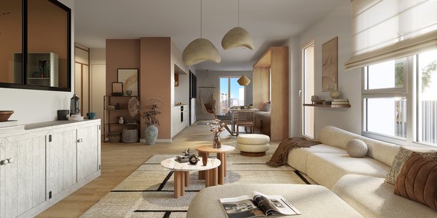 Commercialisés à 5.000 €/m2, les appartements Loji sont conçus pour être plus ou moins personnalisables lors de l'achat puis évolutifs dans le temps.