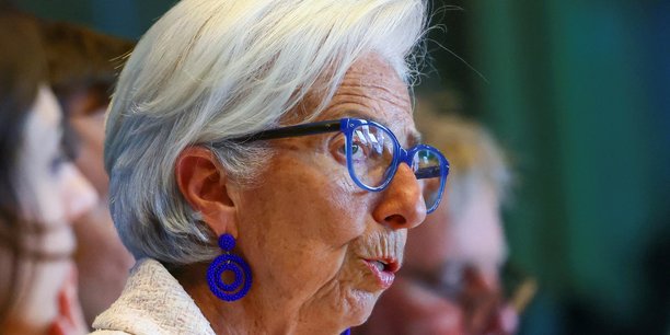 Lagarde, presidente de la bce, s'exprime devant le parlement europeen, a bruxelles.[reuters.com]