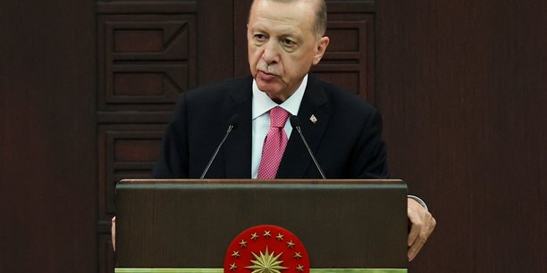 Le president turc tayyip erdogan annonce la composition de son nouveau cabinet lors d'une conference de presse a ankara[reuters.com]