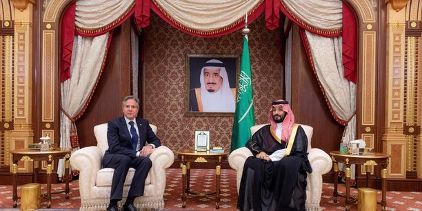 Le secretaire d'etat americain antony blinken et prince heritier saoudien mohammed bin salman a djeddah, en arabie saoudi[reuters.com]