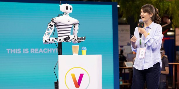 Le robot Reachy de la startup bordelaise Pollen Robotics lors de l'édition 2021 de Vivatech.