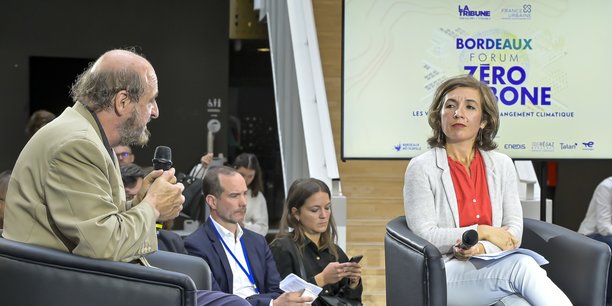Le climatologue Hervé Le Treut et Claudine Bichet, vice-présidente de Bordeaux Métropole, ont ouvert le Forum Bordeaux Zéro Carbone, ce mardi 4 juillet.