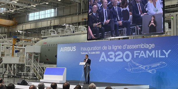 En pleine montée en cadences, Airbus a inauguré une nouvelle ligne d'assemblage final (FAL) début juillet.