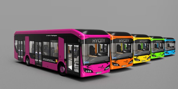 Hycity sera la première collectivité à voir circuler sur son territoire le nouveau modèle de bus à hydrogène développé par Safra, le Hycity.