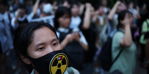 Une manifestation en Corée du Sud contre la décision du Japon de déverser les eaux de la centrale de Fukushima dans l'océan Pacifique, le 22 août à Séoul.