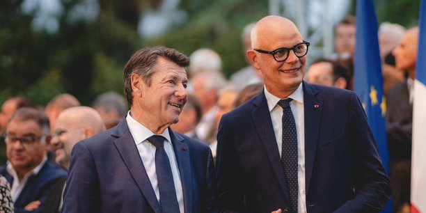 L'ancien Premier ministre, Edouard Philippe et Christian Estrosi, ensemble lors de la rentrée politique du maire de Nice