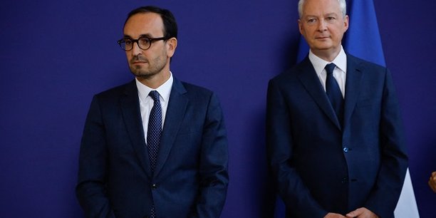 Le ministre délégué aux Comptes publics Thomas Cazenave et le ministre de l'Economie Bruno Le Maire.