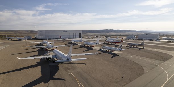 Tarmac Aerosave dispose de la plus grande capacité de stockage d'avions et de moteurs en Europe.