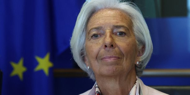 Pour Christine Lagarde, présidente de la Banque centrale européenne, un changement sur les taux, « ce n'est pas quelque chose qui se passera dans les prochains trimestres ».
