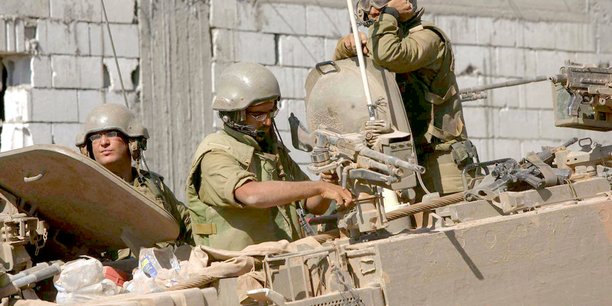 L'armée israélienne en opération à la frontière libanaise en octobre.