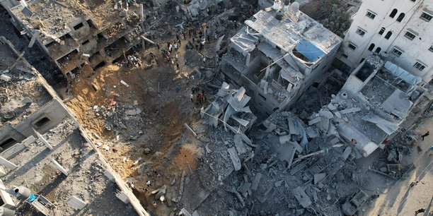 Un site bombardé à Gaza.