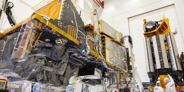 Entre Toulouse et le sud de l'Allemagne, Airbus Defence and Space poursuit l'intégration de Metop-SG, une nouvelle génération de satellites météo qui sera lancée à partir de 2025.