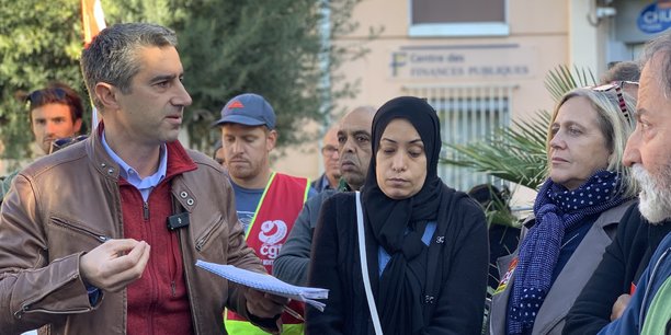 Le député (LFI) François Ruffin était en déplacement à Montpellier ce 15 novembre, en soutien aux salariés grévistes de la société de nettoyage Onet, sous-traitants sur le site du CHU.