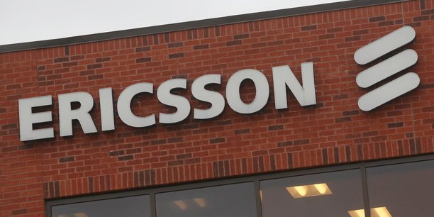 Le logo d'ericsson a l'exterieur des bureaux du groupe a kanata, dans la province canadienne de l'ontario[reuters.com]