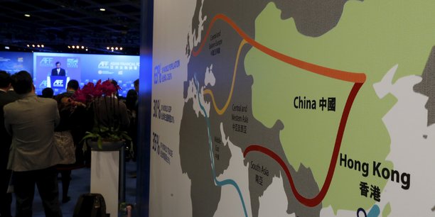 Une carte illustrant le megaprojet d'infrastructure chinois one belt, one road[reuters.com]