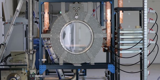 Simulation de la structure du futur réacteur de Renaissance Fusion.