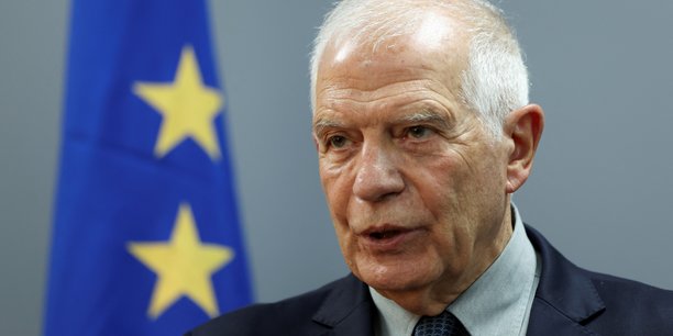 Josep borrell, responsable de la politique etrangere de l'union europeenne, lors d'une conference de presse a beyrouth[reuters.com]
