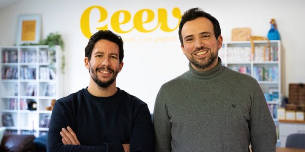 Hakim Baka et Florian Blanc ont créé Geev il y a sept ans. L'application compte plus de cinq millions d'utilisateurs pour plus de cinq millions d'objets donnés.