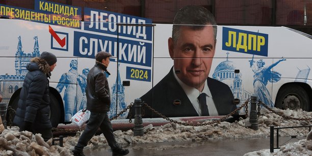 Portrait du candidat a la presidence leonid sloutsky a saint-petersbourg[reuters.com]