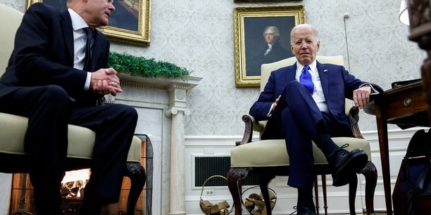 Le president americain joe biden rencontre le chancelier allemand olaf scholz a la maison blanche a washington[reuters.com]