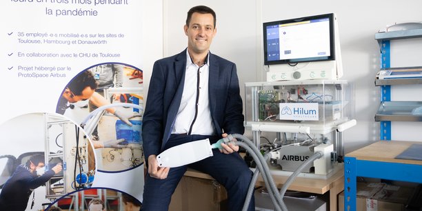 Damien Lozach, ancien ingénieur au sein d'Airbus à Toulouse est aujourd'hui directeur des opérations de Hilum Healthcare.