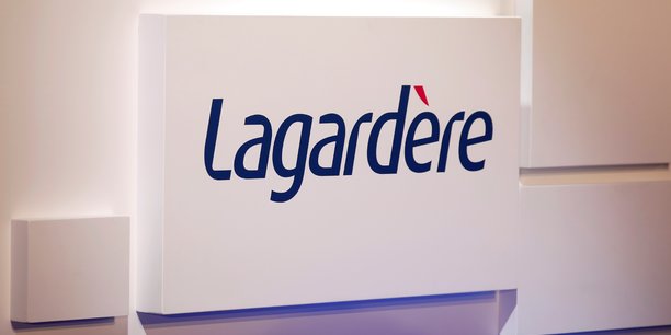 Le logo du groupe de presse francais lagardere lors de l'assemblee generale des actionnaires du groupe a paris[reuters.com]