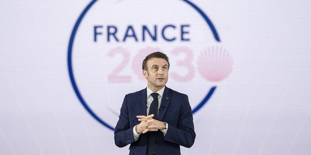 Emmanuel Macron lors d'une visite à Toulouse en novembre dernier pour les deux ans de France 2030.