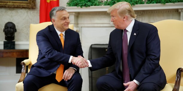 Viktor Orban (à gauche) et Donald Trump (à droite) partagent les mêmes positions isolationnistes sur l'Ukraine (photo d'illustration).