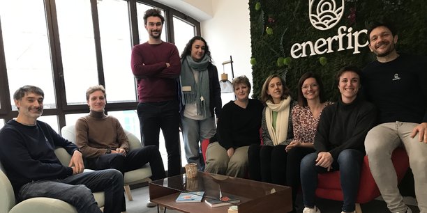 A Montpellier, l'entreprise Enerfip, spécialisée dans le financement participatif des énergies renouvelables, emploie une quarantaine de personnes.