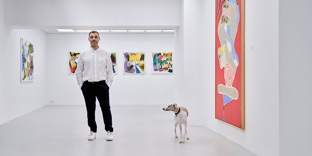 Jérôme Poggi jeudi matin dans sa galerie.